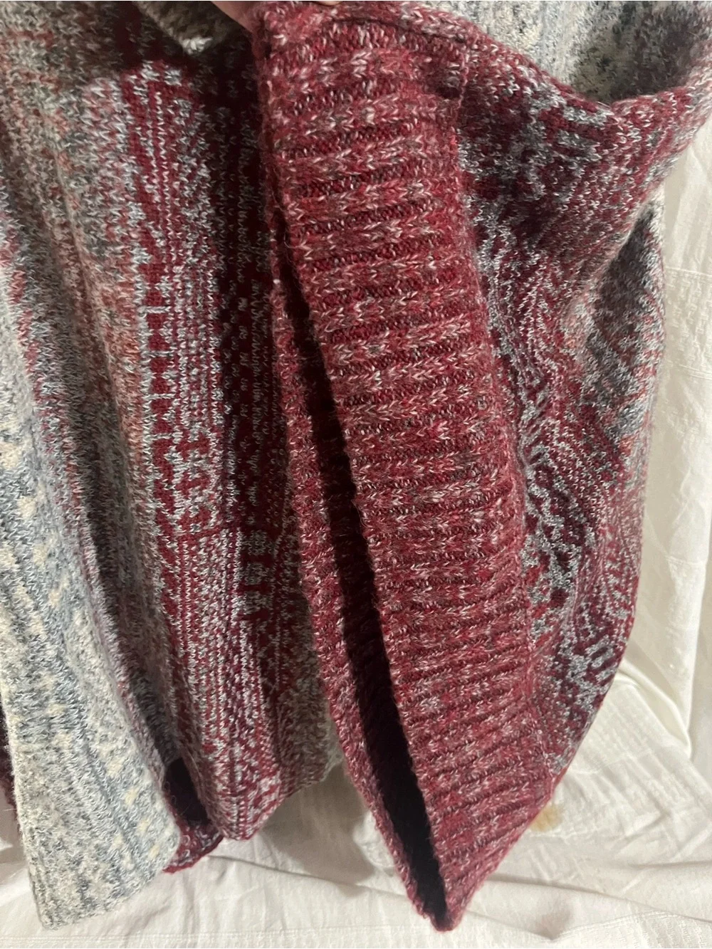 Free People Willow Diamond Knit Poncho